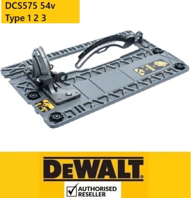 Original DeWalt Kreissäge Schuhfuß + Führungsschiene Schlitze für DCS575 54V Typ 1 2 3