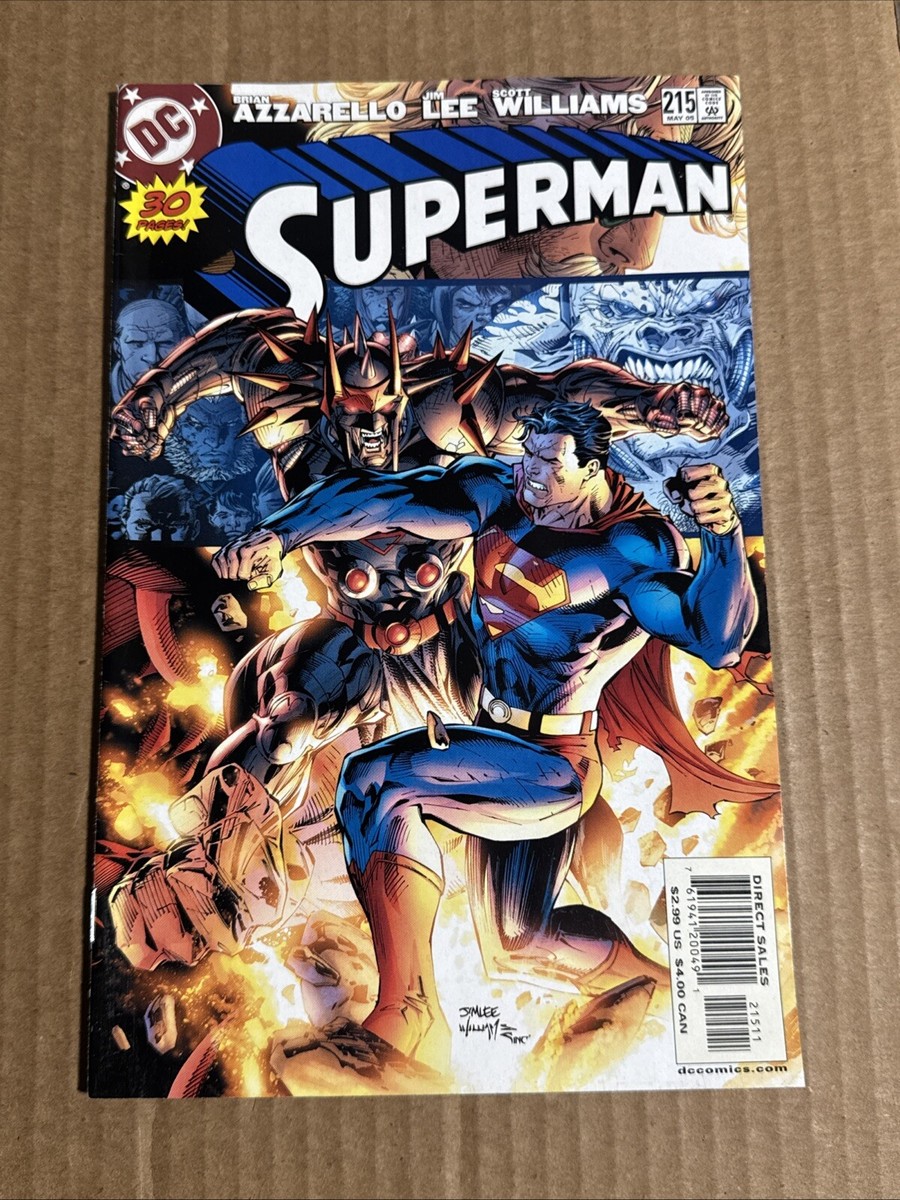 SUPERMAN #215 FIRST PRINT VARIANT DC COMICS (2005) JIM LEE BRIAN