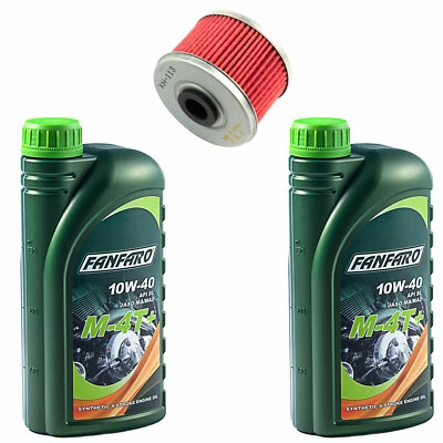 Huile Filtre à Huile KN113 Kit 10W40 2 Litre pour Honda VT 125 Ombre XL Varadero - Photo 1/4