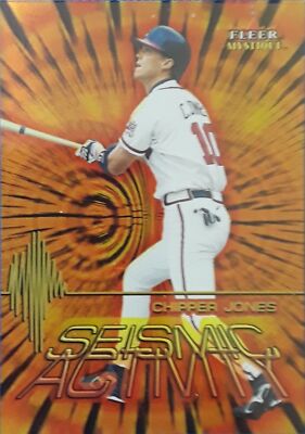 2000 Fleer Mystique Seismic Activity#8SA Chipper Jones 