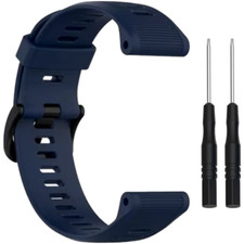 Wearable4U Replacement Watch Band 22 mm for Garmin Forerunner 945 Navy Blue