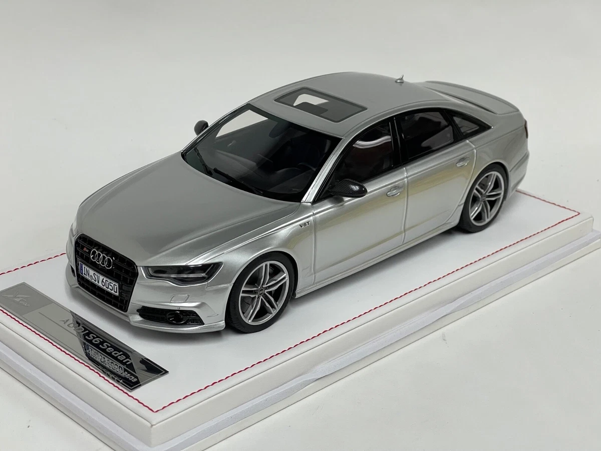 1/18 Ivy Models Audi S6 in Florett Silver Metallic Leather Base