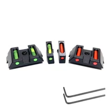 Fiber Optic Front Rear Sight Red Green Fiber Handgun Sights Tactical For Glock