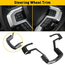 Carbon Fiber Color Steering Wheel Cover Trim Decoration For 2015-2020 Ford F150