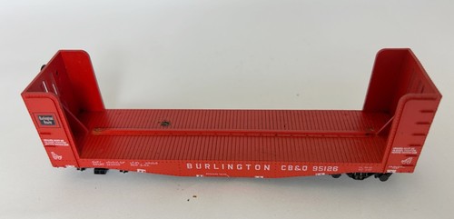 Coche de madera pulpa Athearn escala HO, 40', Burlington, rojo #95126 | Zustand: Used