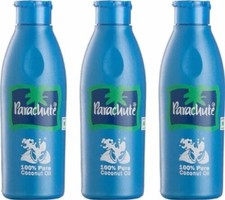 3X 100 ml Parachute Pure Coconut Hair Oil Hair Fall Solution BEST SELLER FS