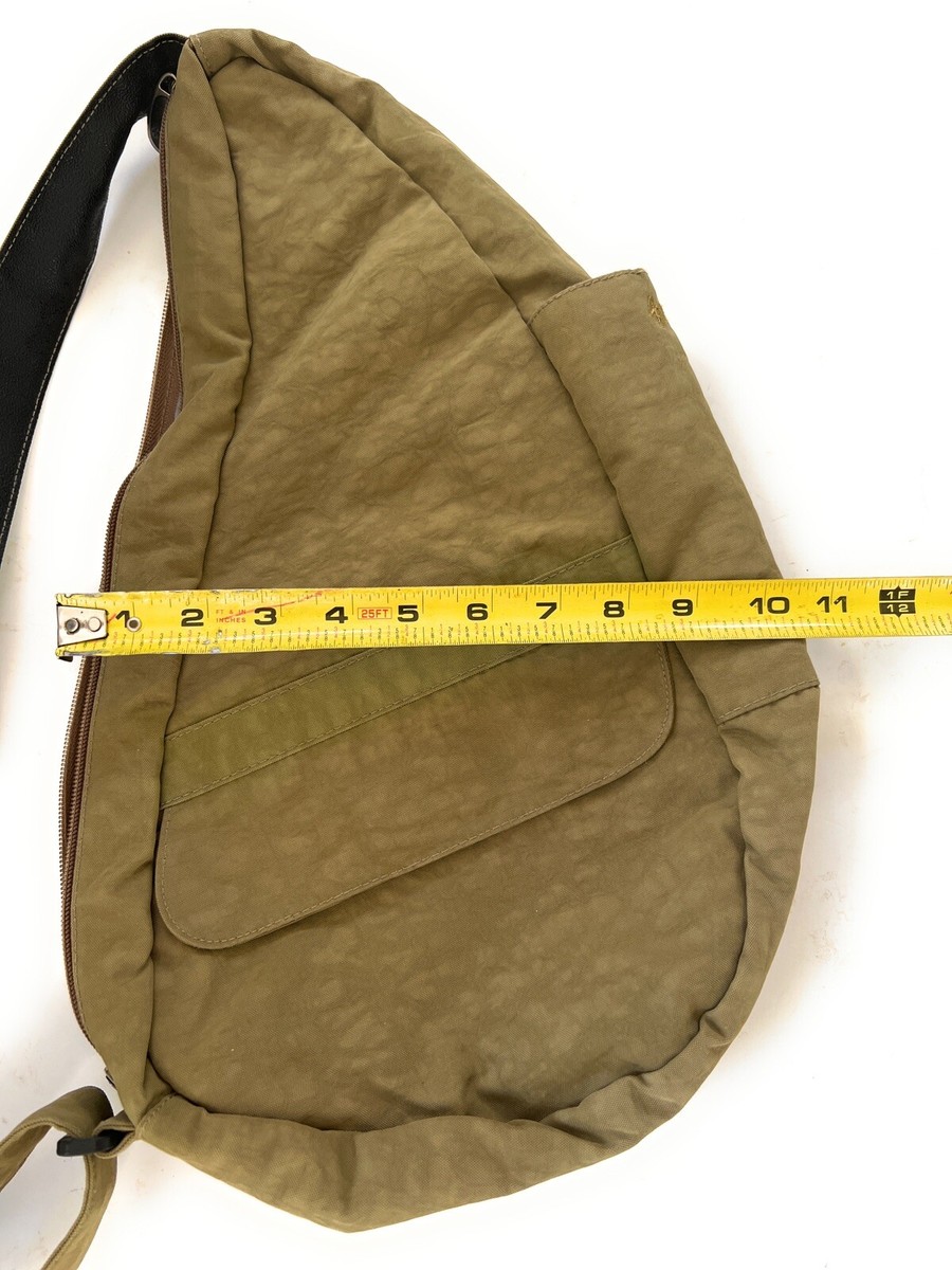 Ameribag Army Green Nylon Healthy Backpack Sling Shoulder Bag