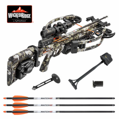 Wicked Ridge Fury 410 Crossbow Factory Package - ACUdraw Decock