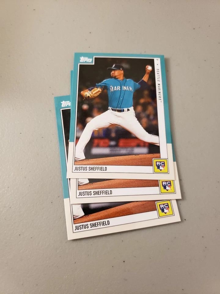 Justus Sheffield 2019 Topps On Demand Rookie Review Card SP RC #8 - Image 2 of 2