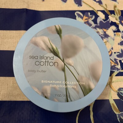 NEW Bath & Body Works Sea Island Cotton Body Butter Full Size 7 oz 200 g RARE