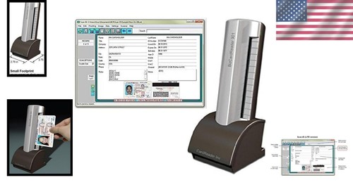 TWAIN Compliant USB ID and Medical Card Scanner with Versatile Mounting Options - Picture 2 of 7