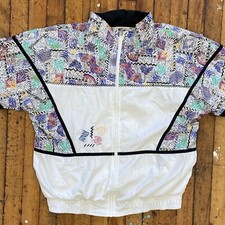 Vintage Women's Prince Sportwear Medium Multicolored Full-Zip Jacket