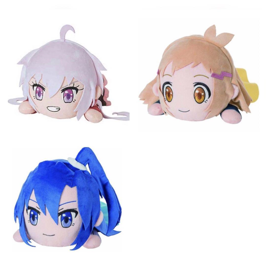 Symphogear Hibiki Tsubasa Chris Nesoberi Plush Toy Doll Set of 3