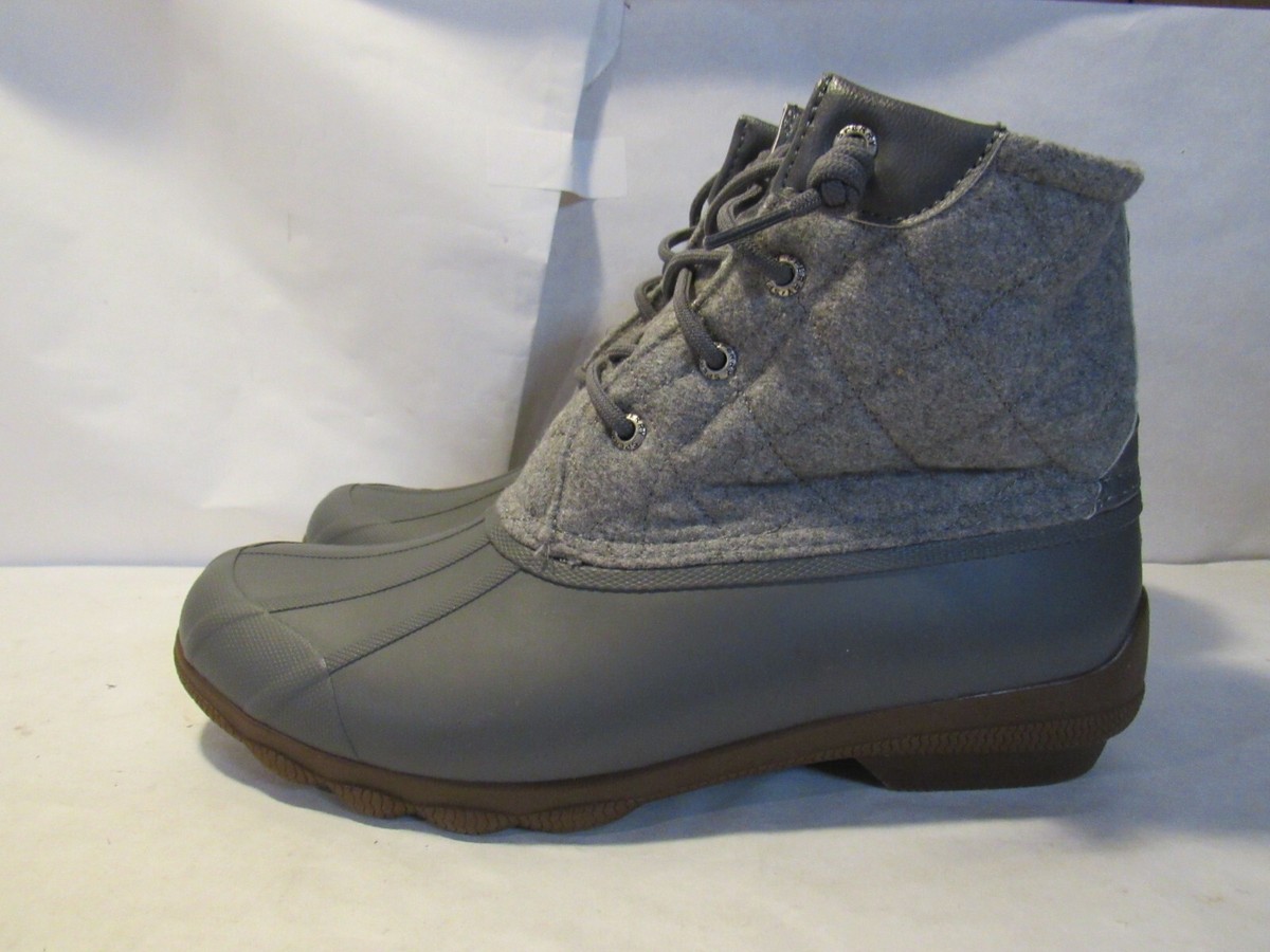 Sperry Womans Syren Gulf Gray Waterproof Duck Boots STS81993 SIZE 9.5 M (T63) | eBay