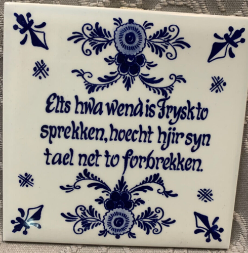 Hand-Painted Blue & White Tiles from Holland Delft Blauw and Frysk Hannenwurk - Picture 6 of 9