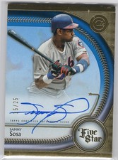 Sammy Sosa #FSA-SS 2025 Topps Five Star Blue Autograph /25 Chicago Cubs HOF