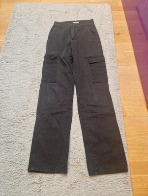 Cargohose Gr. 34/32 Schwarz Baumwolle
