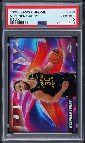 2025 Topps Chrome Stephen Curry Base (PSA 10)