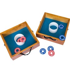 Washer Toss Game Outdoor Games Giant Yard  Lawn Games  Set of 2 Solid Wood ...