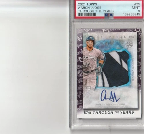 Aaron Judge 2021 Topps #TTY-25 Through the Years PSA 9 Reprint