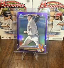 Bowman 2025 Chrome Prospects Jonah Tong Mets #BCP-105 Purple Refractor /250