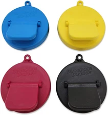 4 Pack Reusable Soda Can Savers Pop Drink Covers Lid Protector Spill Free Bottle