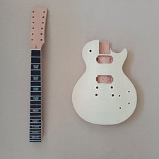 DIY 12 String Electric Guitar Kit  Rosewood Fretboard  Flame Maple Top CR part