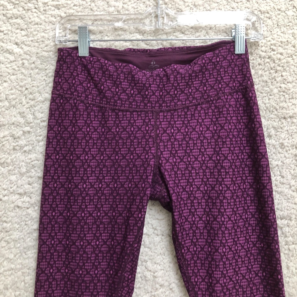 PrAna Pantalones Mujer Pequeños Púrpura Estampado Geométrico Yoga Leggings Ropa Activa Gimnasio S Foto 2 de 4