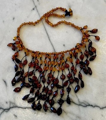 Wunderschöne Vintage Bernstein Perlenkette - Anthropologie/Free People/Urban Outfitters