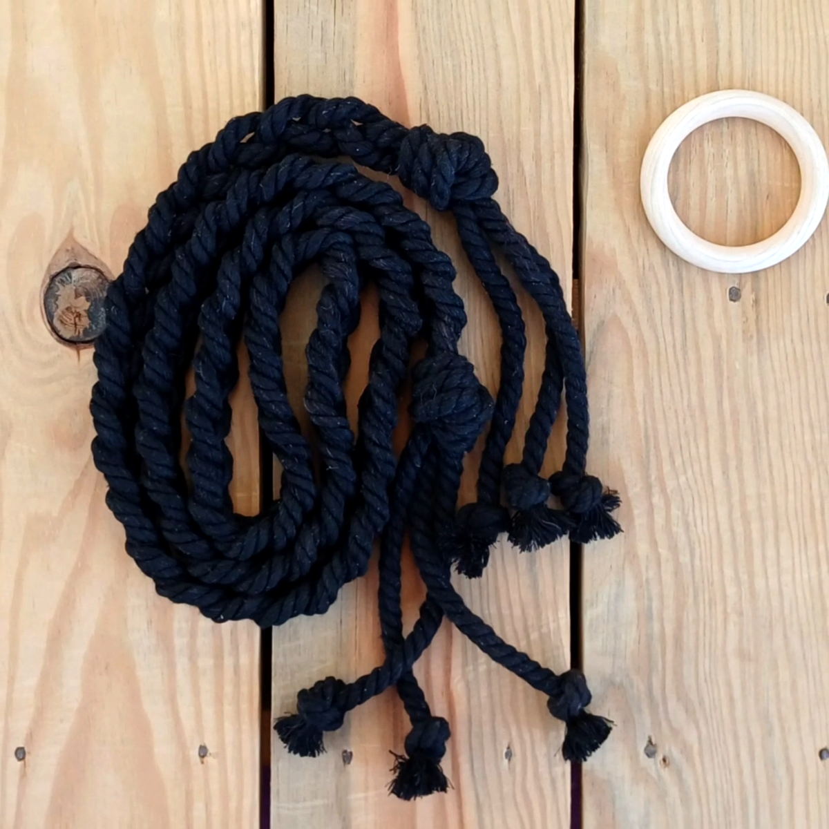 Cotton Braided Rope Tie Belt, Thick Tassel Woven Macrame  display picture 1