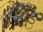 Vintage Watch Lot Timex Lorus Fossil Elgin Quartz Mechanical Parts Repair