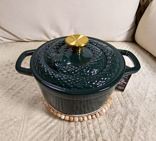 Smith & Clark 3 Qt Enameled Cast Iron Snake Dutch Oven β Green Nwt Viral Vhtf