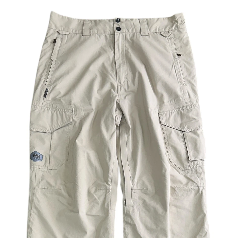 Helly Hansen Salopettes de esquí nieve invierno exterior utilitario beige para hombre grande Foto 3 de 4