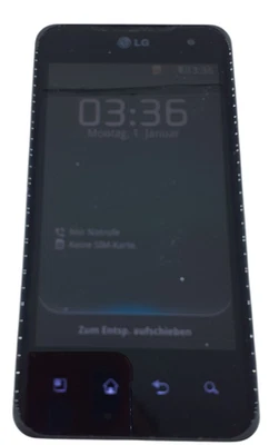 LG P990 Optimus Speed 8GB Smartphone Schwarz  - ohne Simlock- Zustand gut - Bild 1 von 4