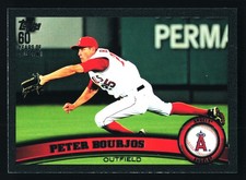 Peter Bourjos Los Angeles Angels 2011 Topps Black #185 SN /60