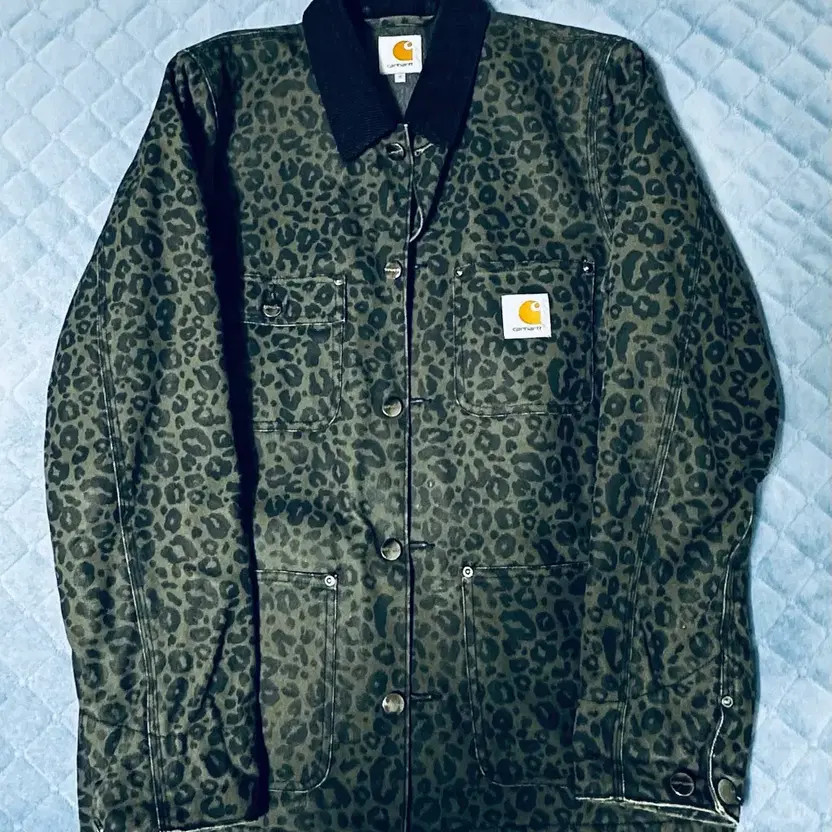 Carhartt WIP Leopard Pattern Chore Coat, Size S, Used thumbnail 3