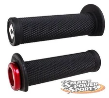 ODI RUFFIAN 2.1 Lock-on ATV/PWC Grips (125mm) -BLACK/RED- Thumb Throttle - USA