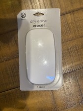 U Brands Magnetic Dry Erase Board Eraser, Felt Bottom Surface, 4.5 x 2.25 x 1