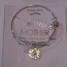 Stainless Steel MOTHER Expandable .Bracelet  (120)