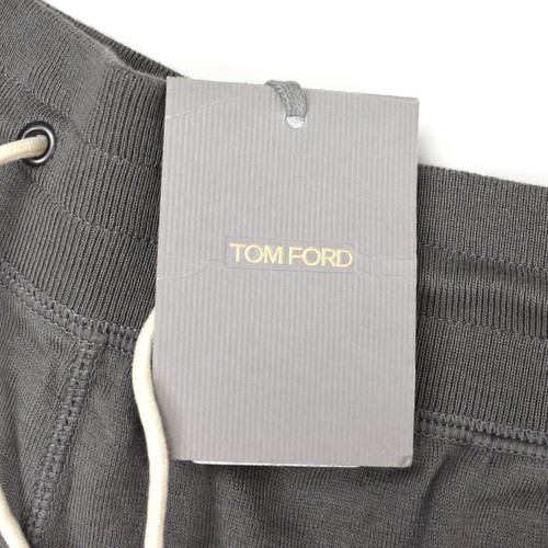 NWT $1290 TOM FORD Gray Cotton Cashmere Silk Knit Sweatpants Men's 56 AUTHENTIC - Picture 4 of 11