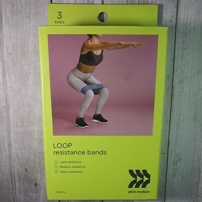 All in motion Exercise Loop Resistance Bands Athletic