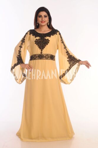 Comprar Este Marroquí Jalabiya Vestido de Novia Exclusivo Caftán Fiesta Vestido - Imagen 1 de 7