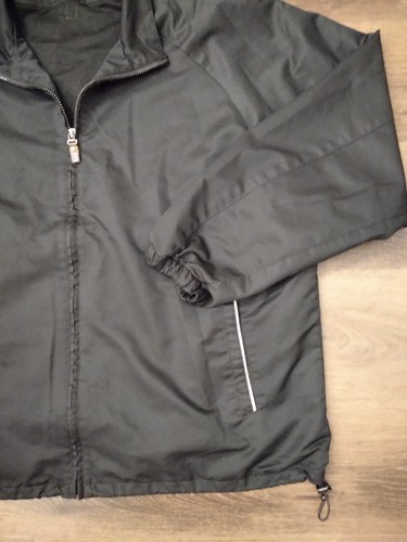 Pga Tour Mens Jacket Black Sip Up Size Xl Wind Water Resistant - Picture 3 of 9