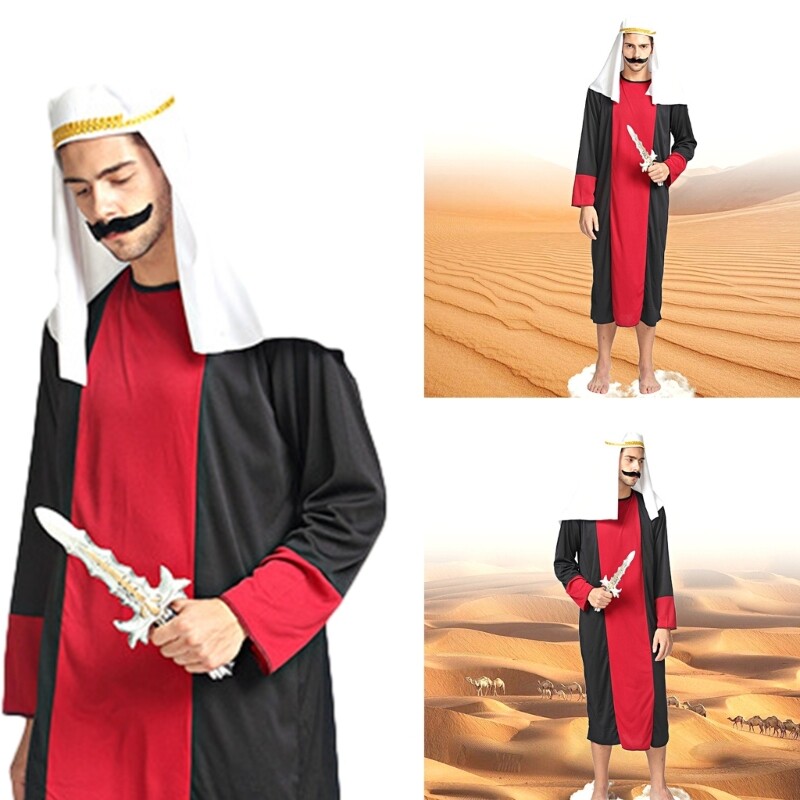 GUTRA Saudi Headdress Sheik Headdress Halloween Cosplay Head Turban eBay