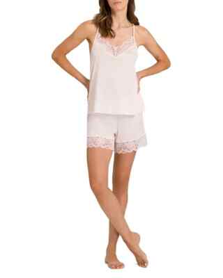 Hanro Mae Pajama Set, Size XL, BonBon