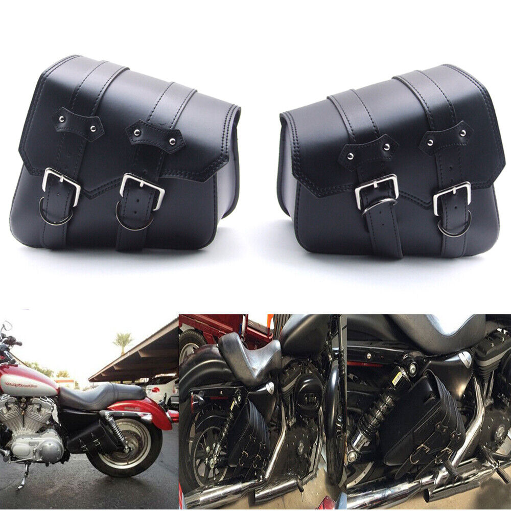 Motorcycle Black Side Saddle Bags For Harley Davidson Motorcycle Black Side Saddle Bags For Harley Davidson