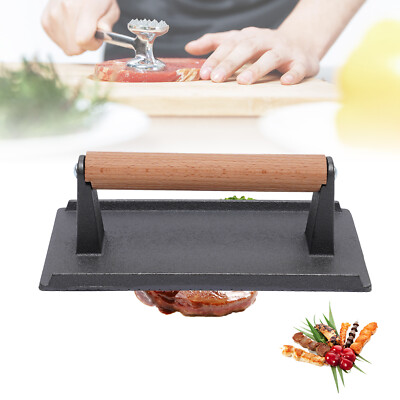 BBQ Fleischbeschwerer Burgerpresse Grillgewicht für Fleisch Burger 1kg NEU DHL