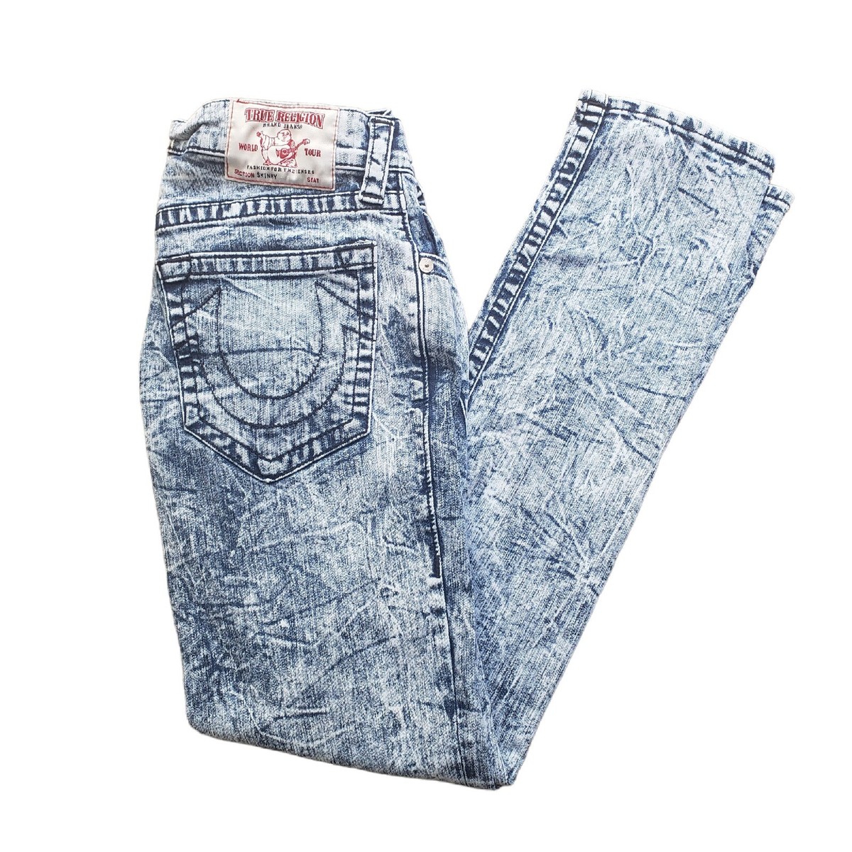 パンツ made in USATRUE RELIGION WORLD TOUR #803 Mens TRUE RELIGION #803 Denim Jeans Size W 34 x L 35 Indigo