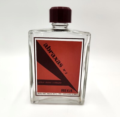 Rare Vintage Empty Rega Abraxas No. 2 After Shave Cologne 4 Fl. Oz. Bottle