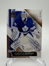 2015-16 SP Game Used Copper Jerseys #34 Jonathan Bernier Maple Leafs Game Worn